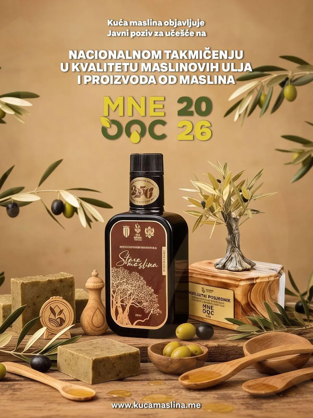Nacionalno takmičenje u kvalitetu maslinovog ulja - MNEOOC 2026