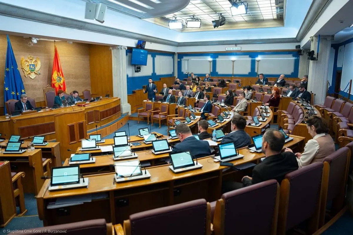 Nastavak vanrednog zasijedanja Skupštine Crne Gore zakazan za danas