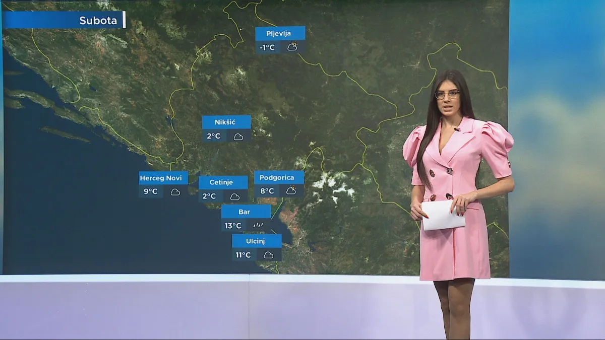 Oblačno vrijeme sa povremenim kišama širom Crne Gore