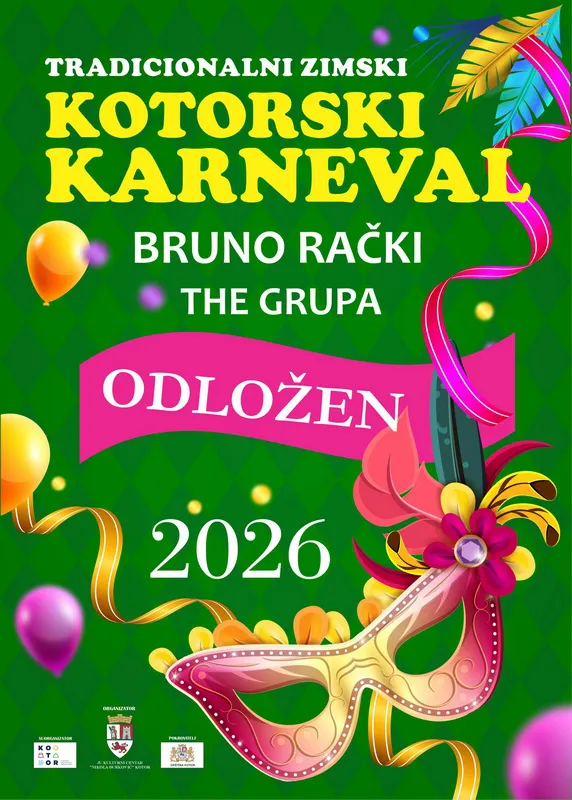 Odložen karneval u Kotor zbog loših vremenskih uslova