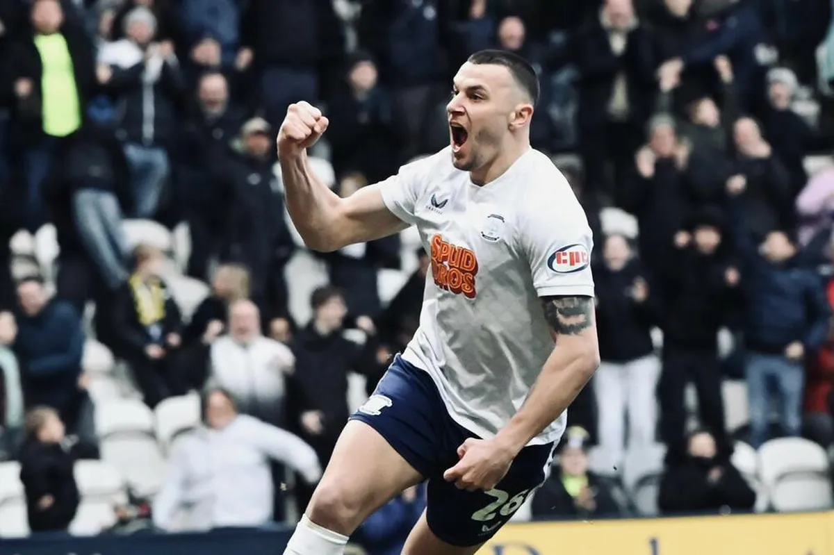 Osmajić se vratio i postigao gol za Preston u remiju sa Votfordom