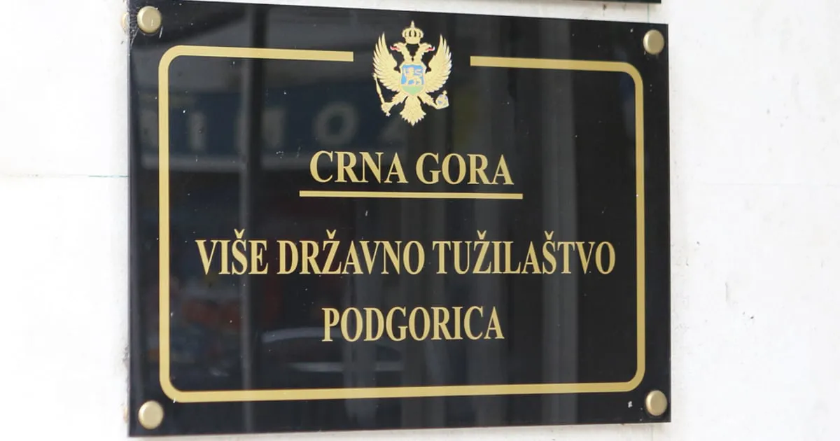Podignuta optužnica protiv V.M. za pokušaj ubistva u Podgorici