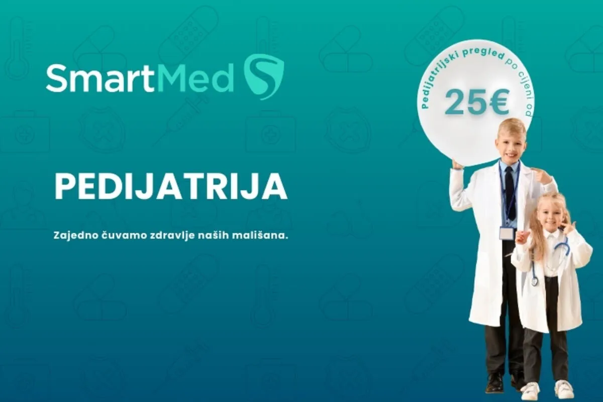 Poliklinika SmartMed: Pedijatrijski pregledi po cijeni od 25 eura