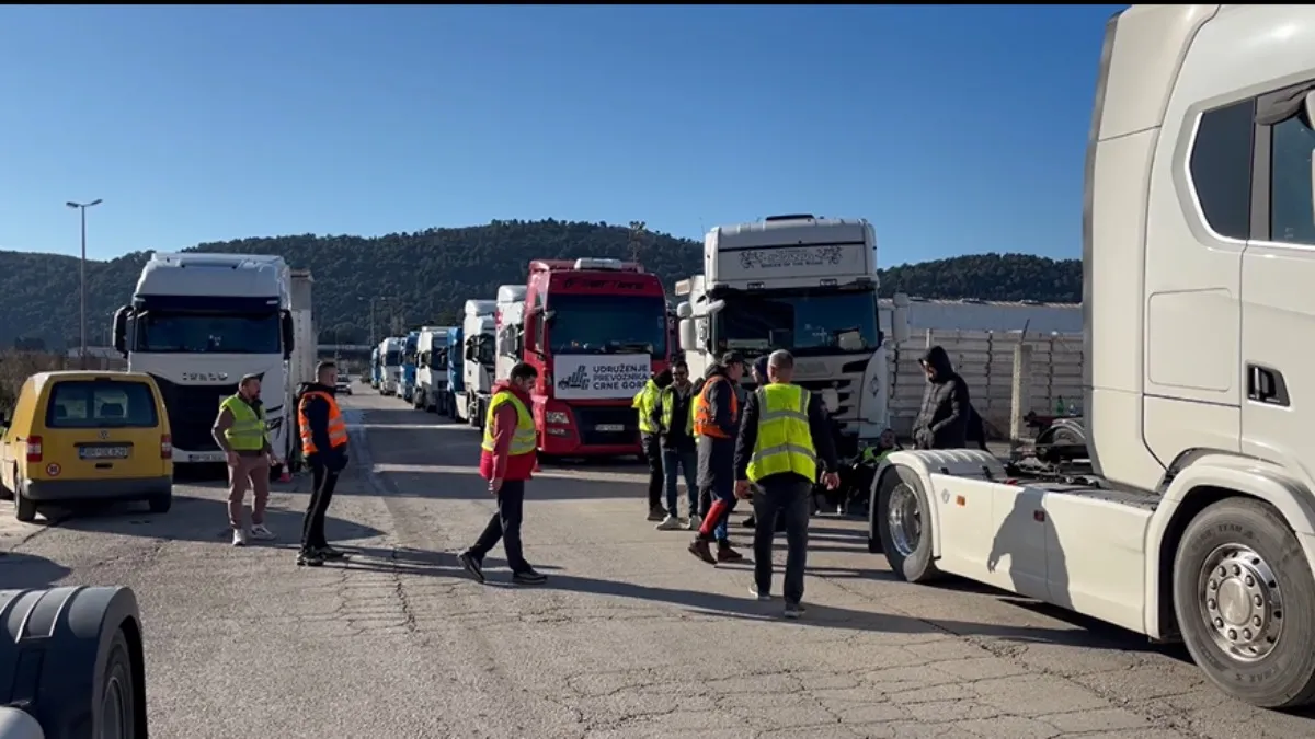 Ponovna blokada teretnog drumskog saobraćaja u Crnoj Gori na horizontu