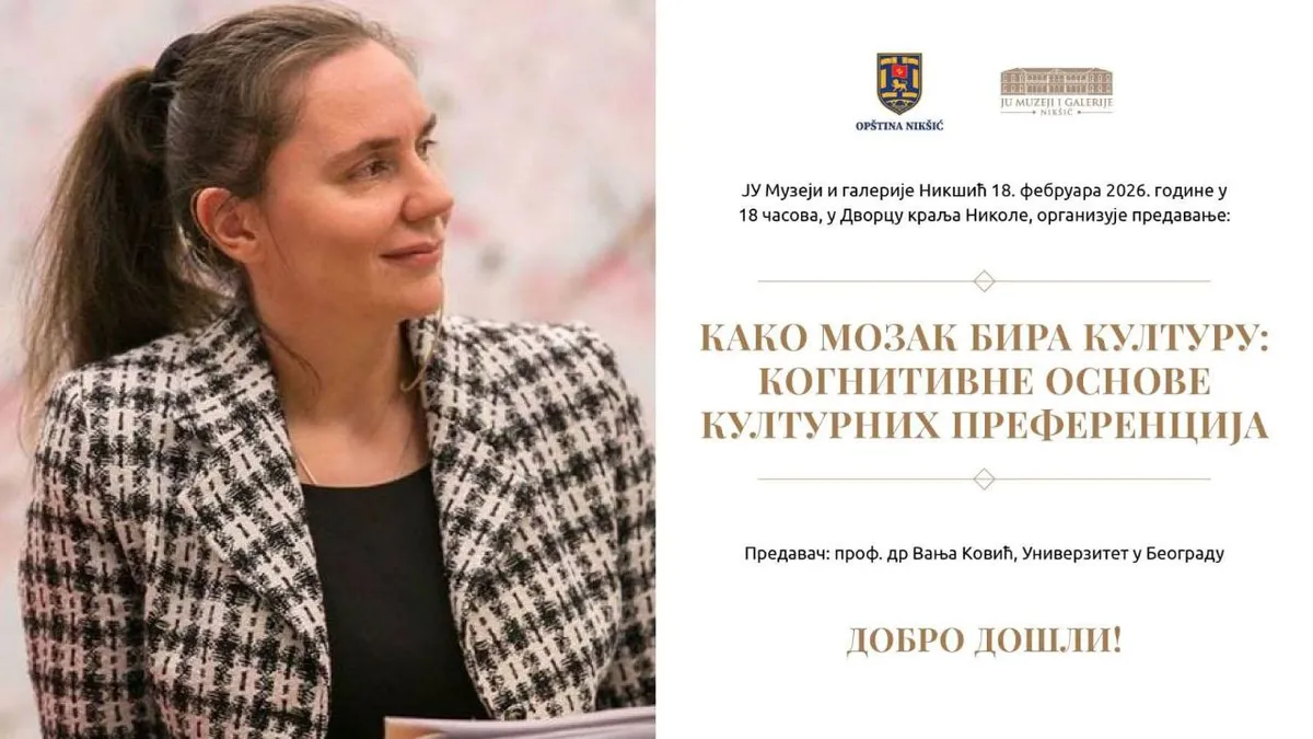 Predavanje o kognitivnim osnovama kulturoloških preferencija u Nikšiću
