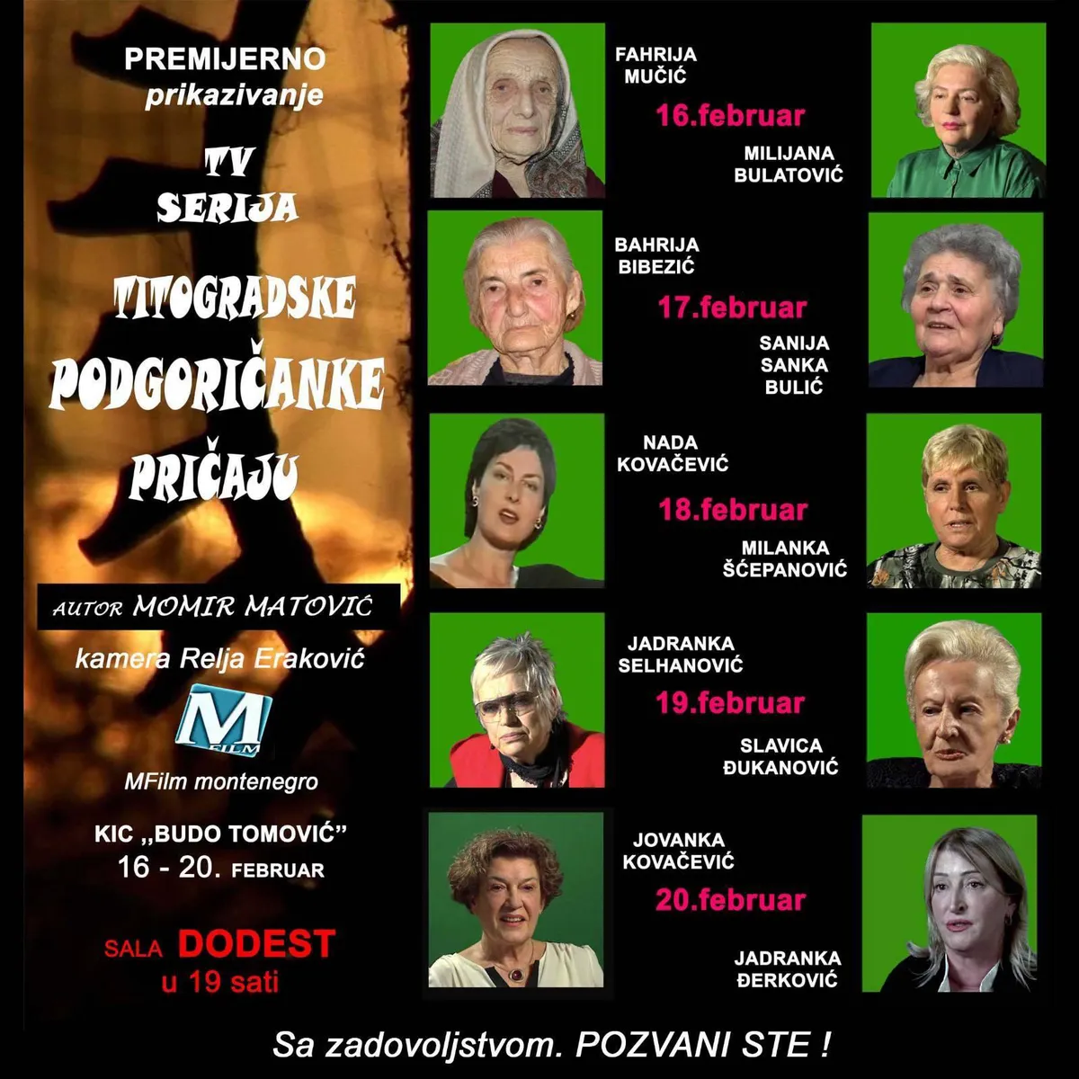 Premijera serije 'Titogradske Podgoričanke pričaju' u Dodestu