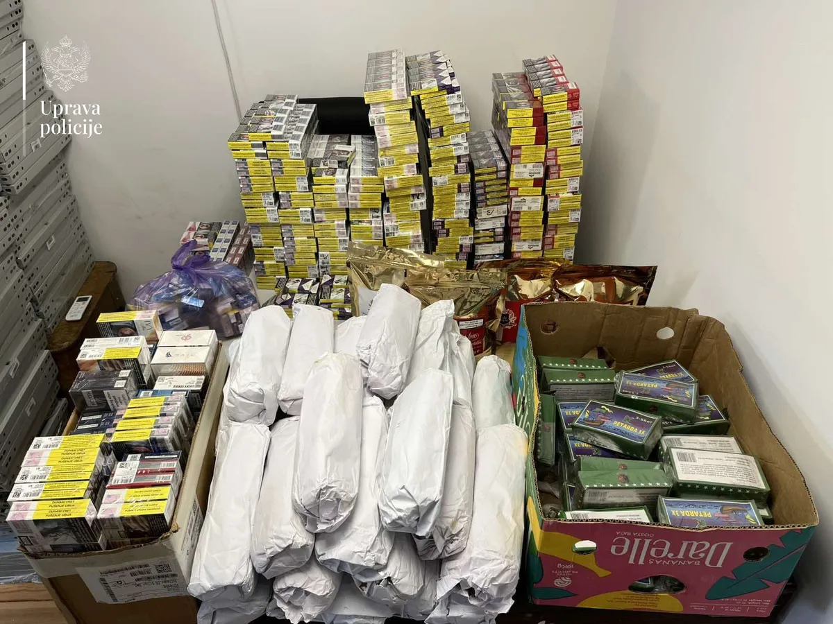 Pretresi na sjeveru Crne Gore: Zaplijenjene cigarete, petarde, duvan i municija