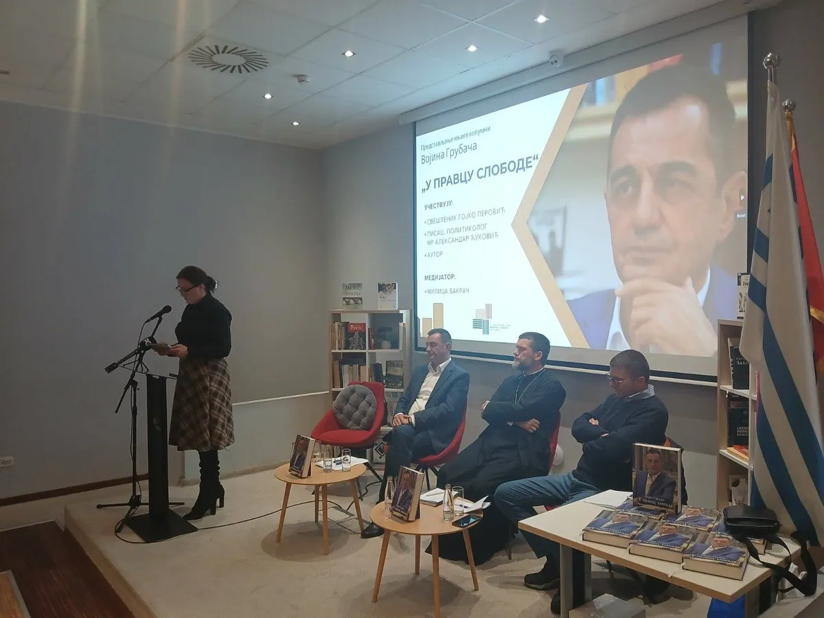 Promocija knjige Vojina Grubača "U pravcu slobode" u Podgorici