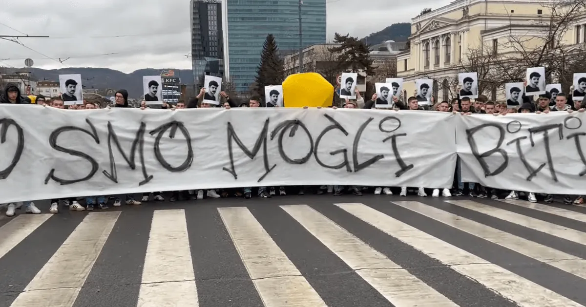 Protest u Sarajevu zbog tramvajske nesreće: 'Ovo smo mogli biti mi'