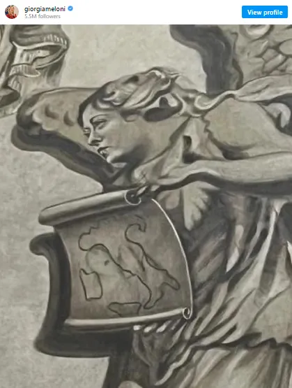 Restaurirani anđeo sa licem Đorđe Meloni uklonjen iz crkve u Rimu