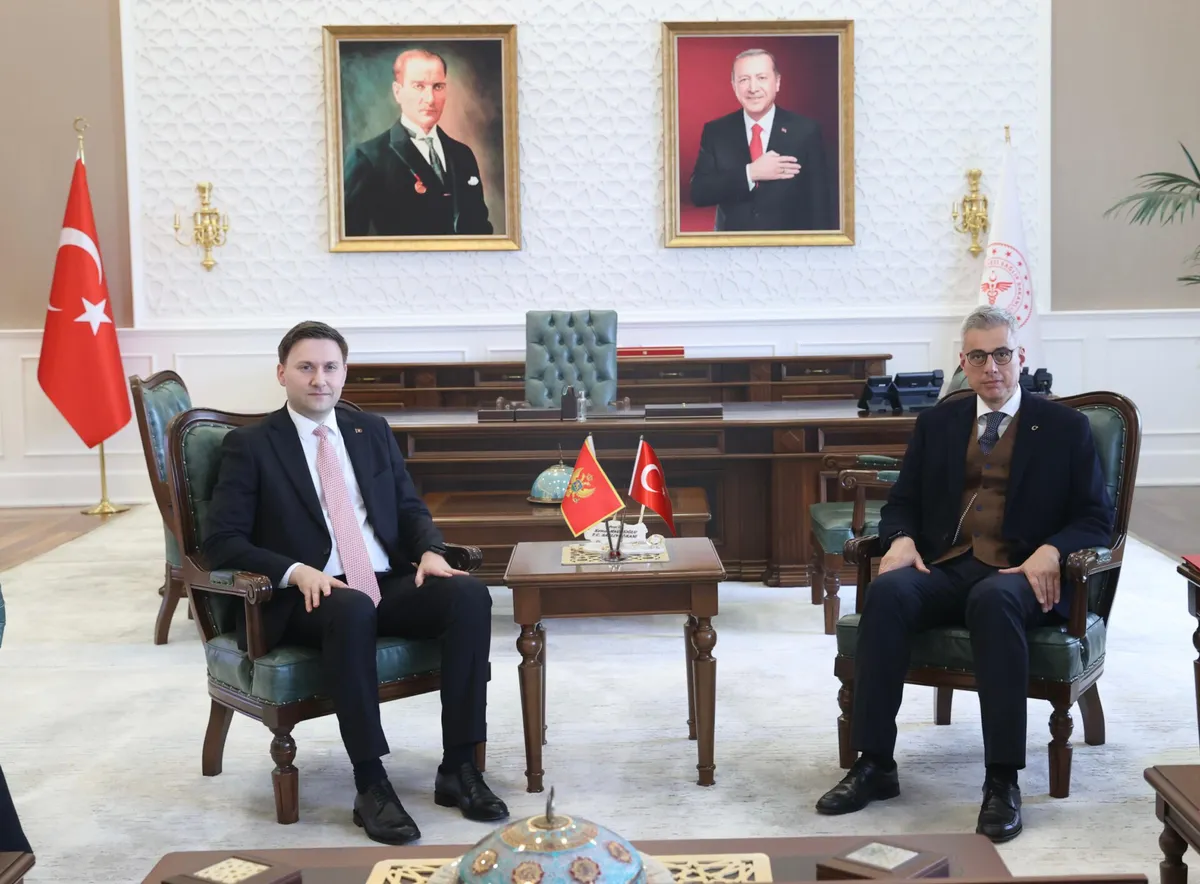 Saradnja Crne Gore i Turske u zdravstvu na najvišem nivou