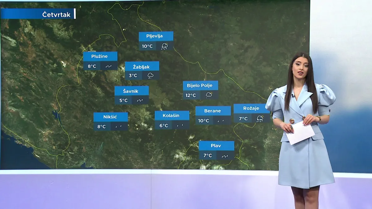 Sjutra pretežno oblačno sa povremenim padavinama