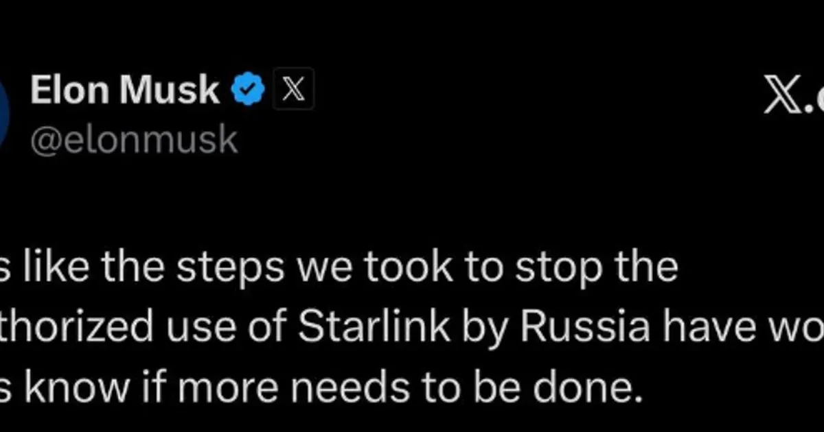 SpaceX blokirao rusku neovlašćenu upotrebu Starlinka