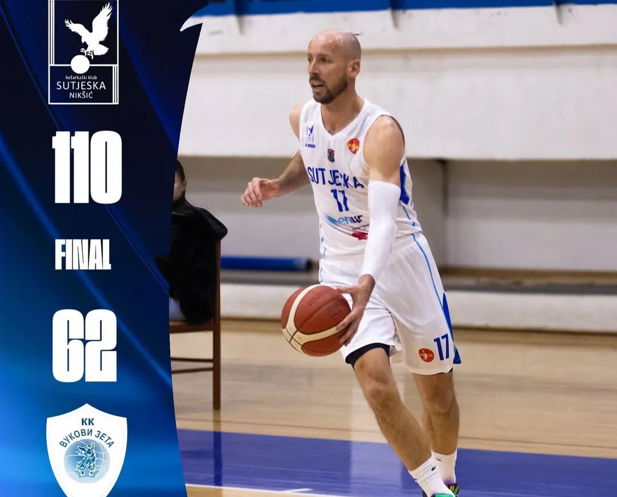 Sutjeska deklasirala Vukove Zeta i upisala desetu pobjedu zaredom