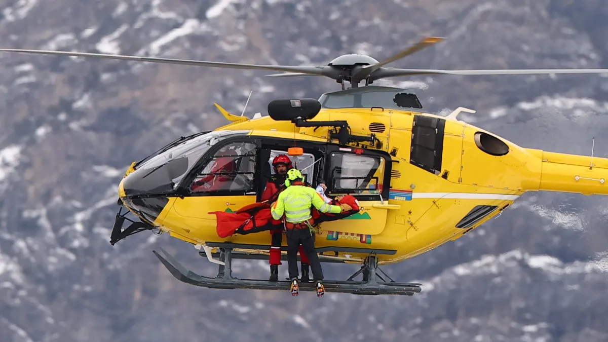 Težak pad Fredrika Melera na treningu za olimpijski spust