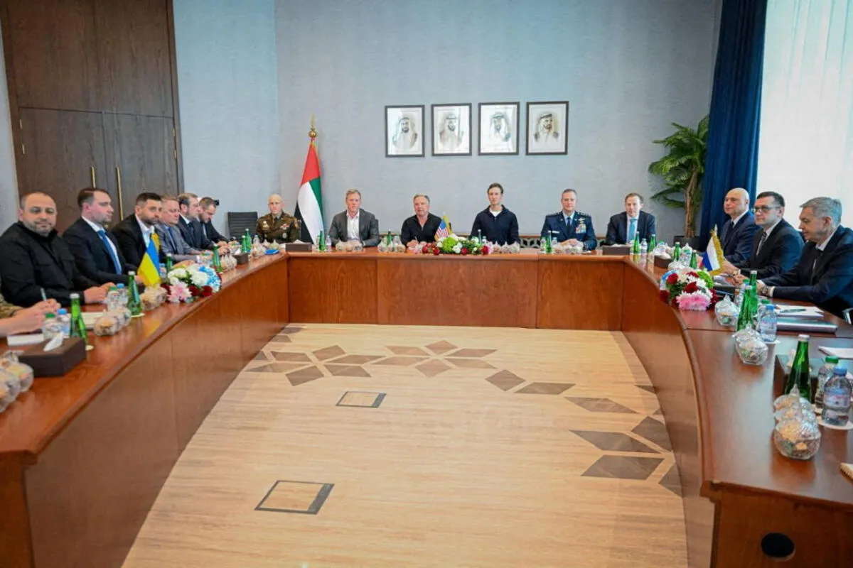 U Abu Dabiju završeni prvi dan mirovnih pregovora između Ukrajine i Rusije