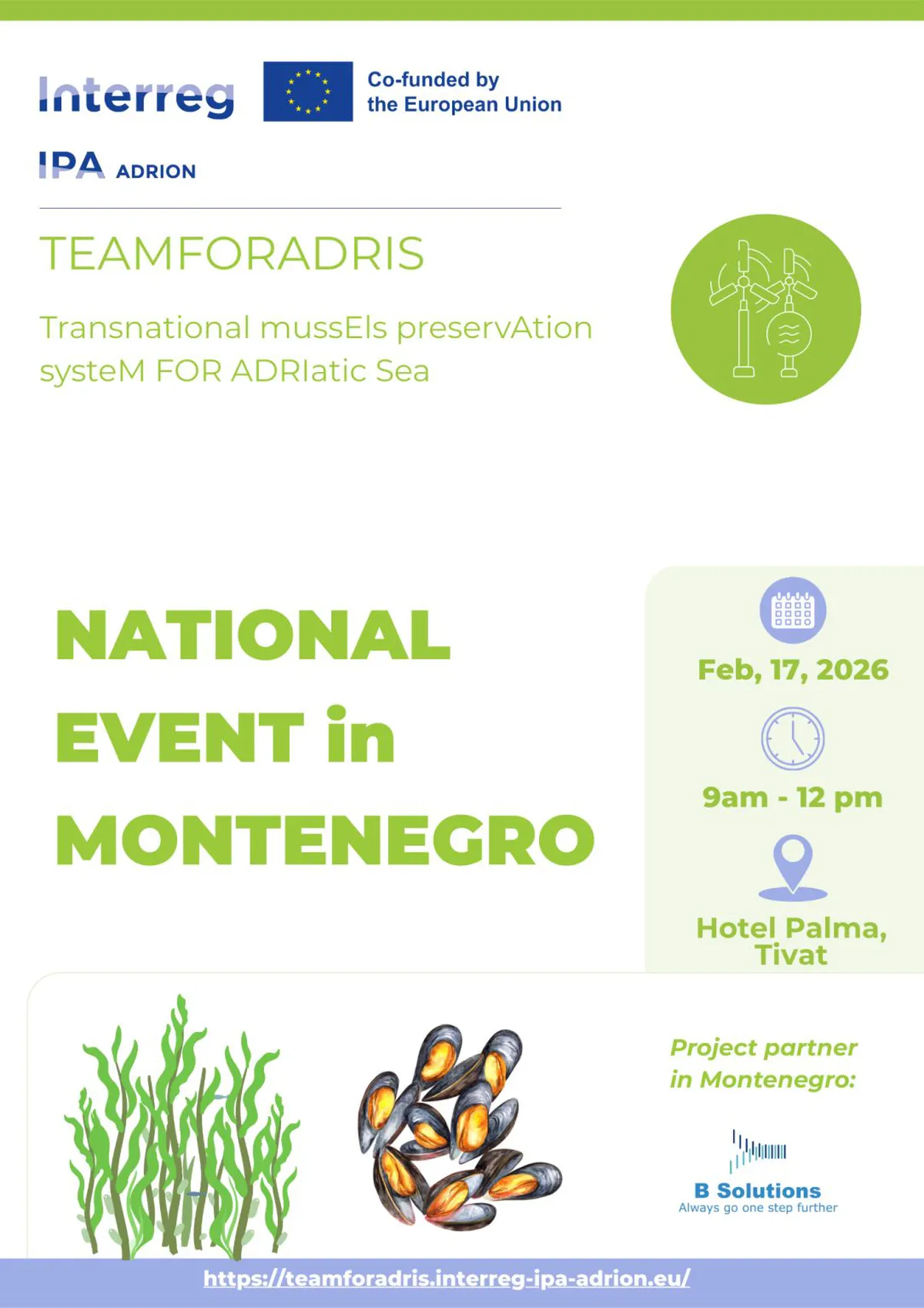 U Tivtu održava se nacionalni događaj projekta TEAMFORADRIS