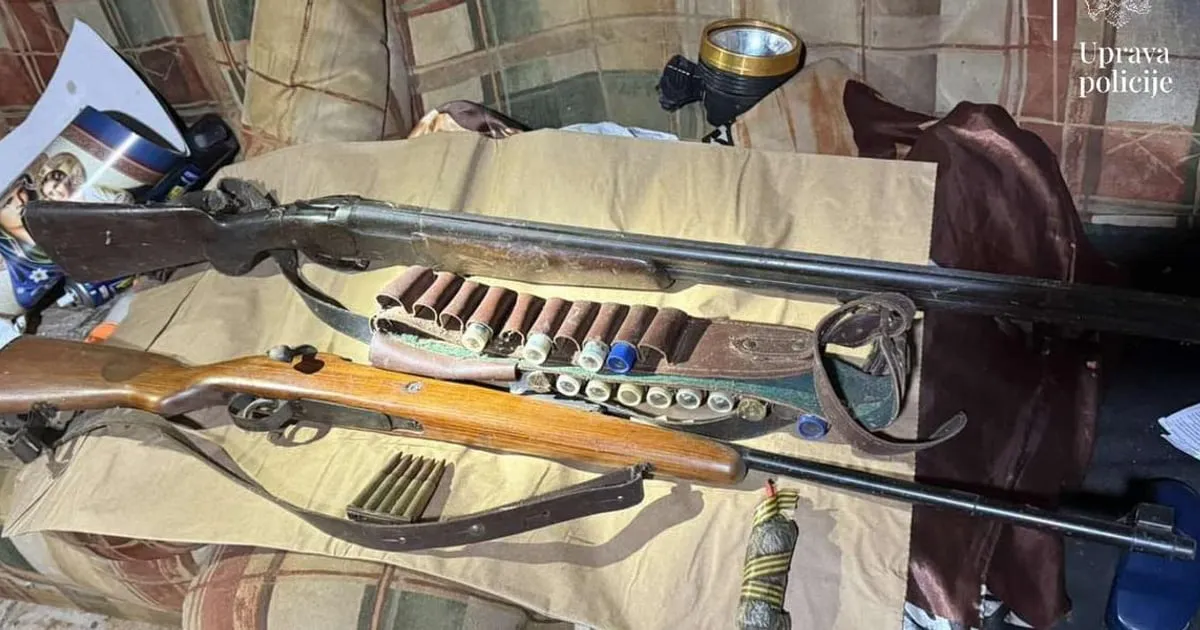 Uhapšen Danilovgrađanin zbog nedozvoljenog oružja i eksploziva
