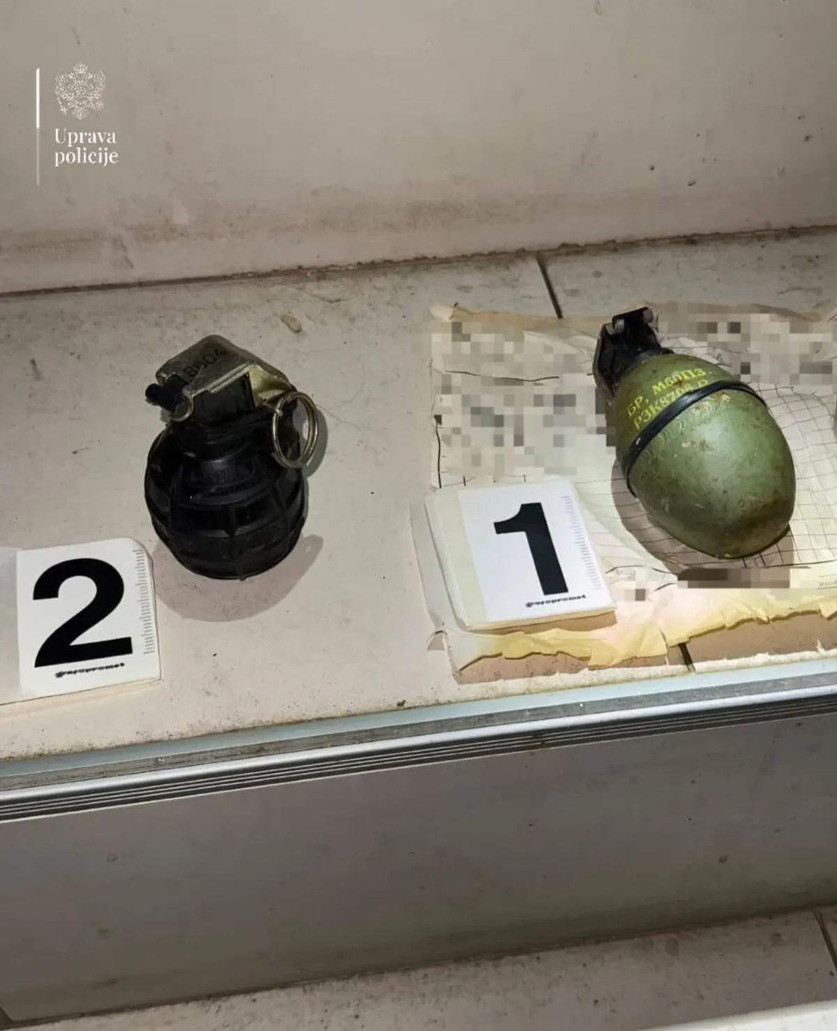 Uhapšena Ulcinjanka: Pronađene bombe, pištolj i municija