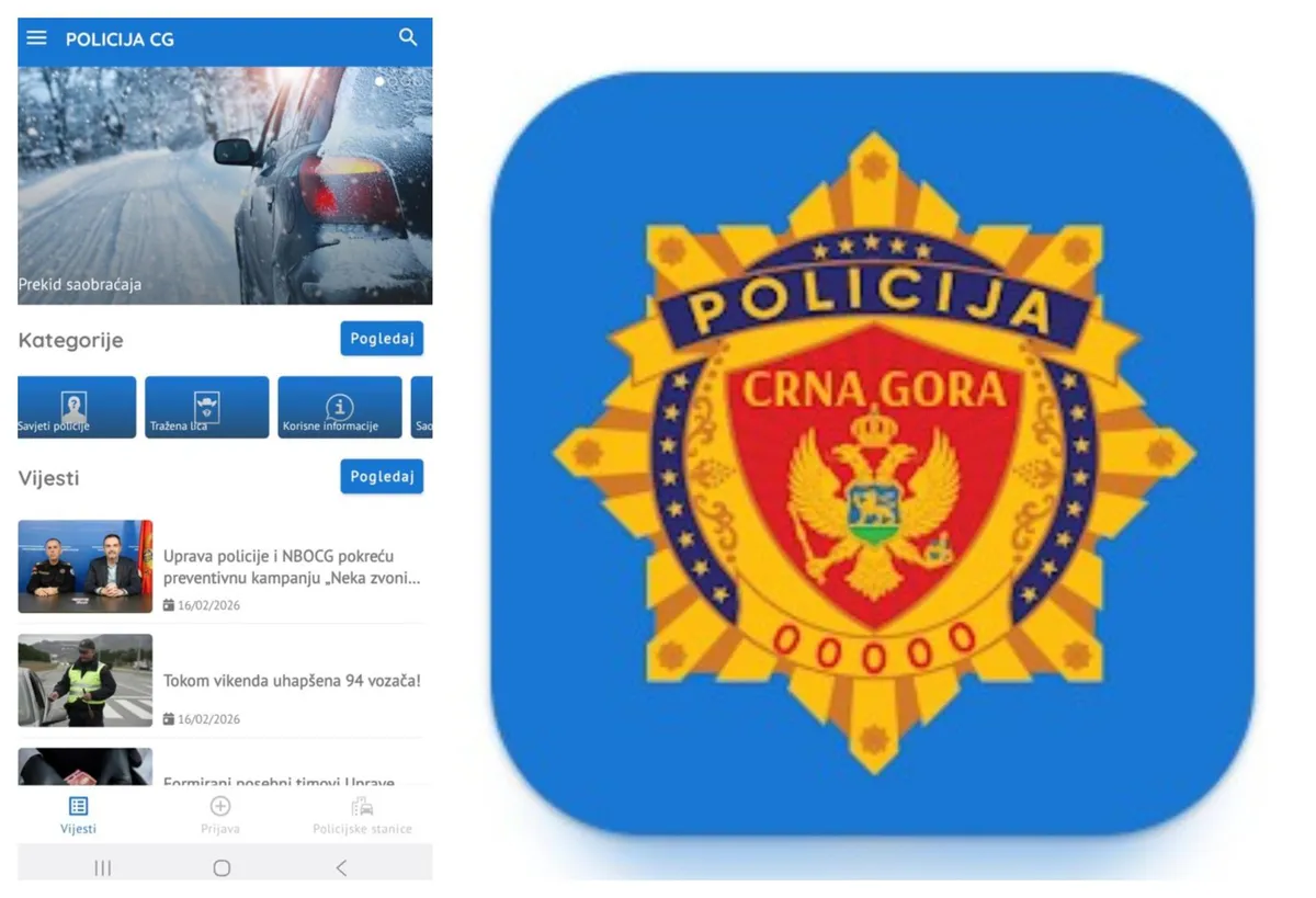 Uprava policije Crne Gore pokrenula novu mobilnu aplikaciju