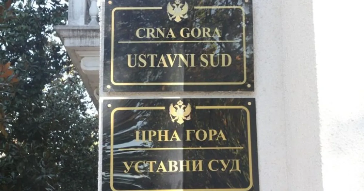 Ustavni sud Crne Gore započeo odlučivanje po 600 ustavnih žalbi iz 2024.