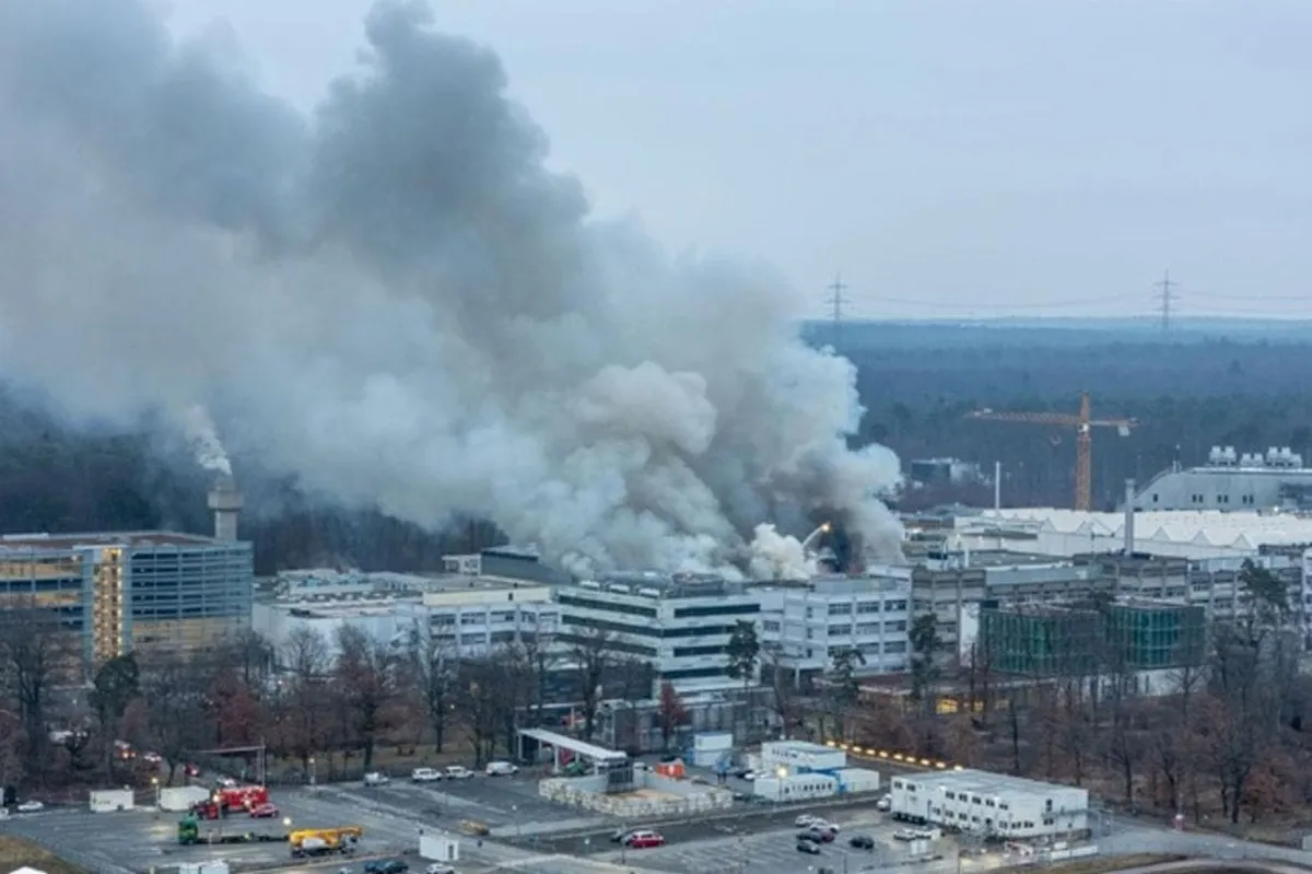 Velik požar u Njemačkoj: Zapalio se akcelerator čestica