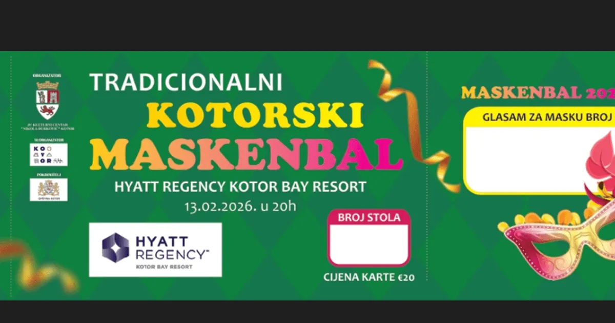 Veliki maskenbal u okviru Kotorskog karnevala 2026.