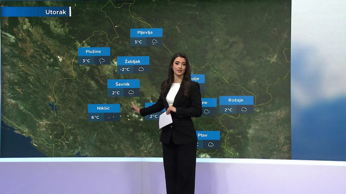 Vremenska prognoza za sjever Crne Gore: Susnježica i snijeg