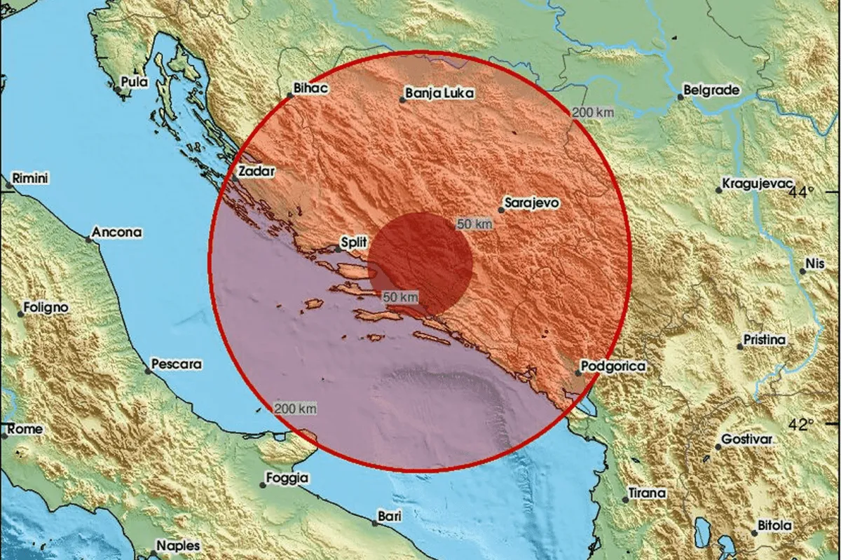 Zemljotres u Hercegovini probudio stanovnike jutros
