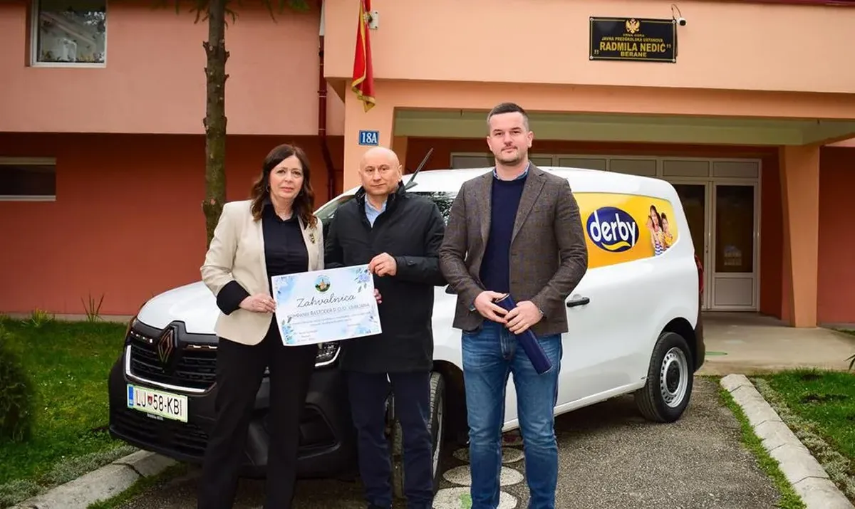 Vrtić u Beranama dobio novo vozilo: Doprinos efikasnijem funkcionisanju