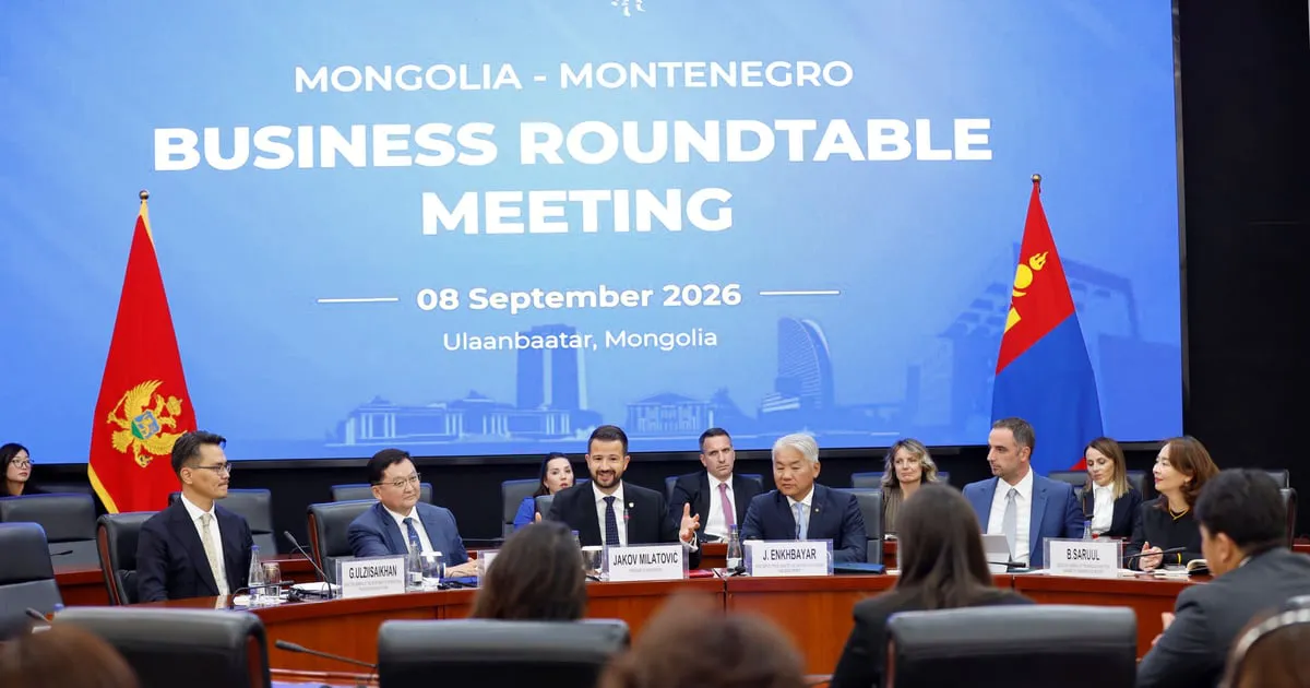 Crna Gora i Mongolija jačaju ekonomsku saradnju