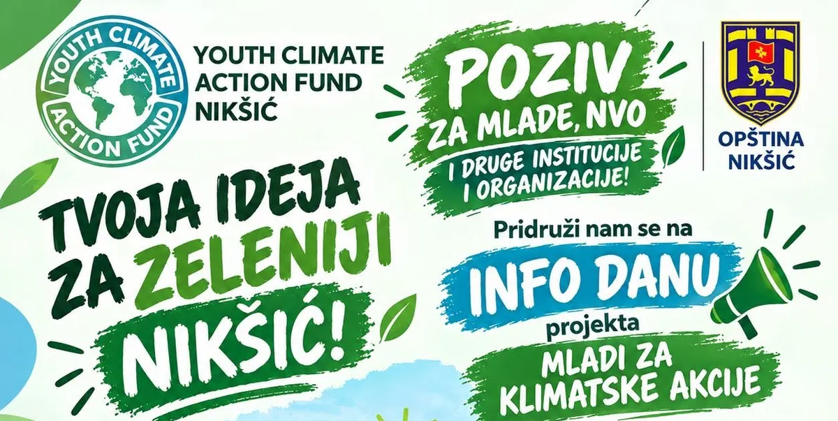 Dan posvećen projektu 'Mladi za klimatske akcije' u Nikšiću Dan posvećen projektu 'Mladi za klimatske akcije' u Nikšiću