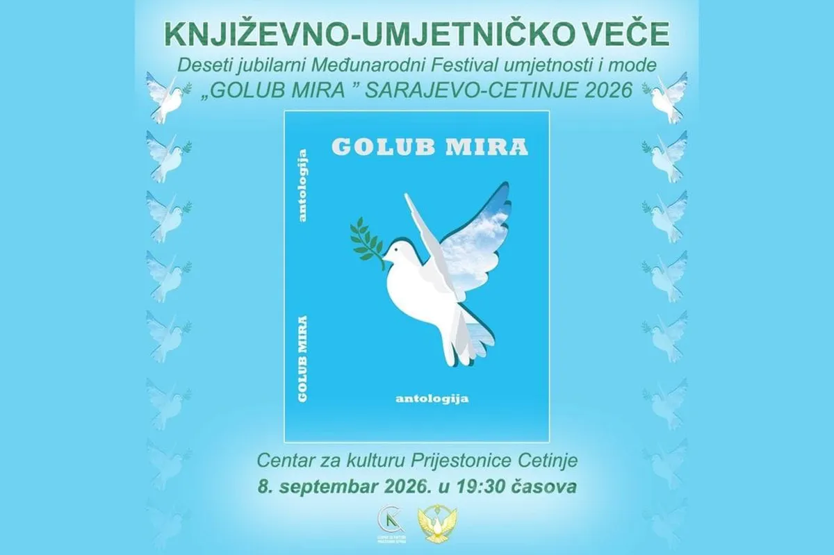 „Golub mira“ slavi 10 godina: Umjetnost i moda spajaju Cetinje i Sarajevo „Golub mira“ slavi 10 godina: Umjetnost i moda spajaju Cetinje i Sarajevo