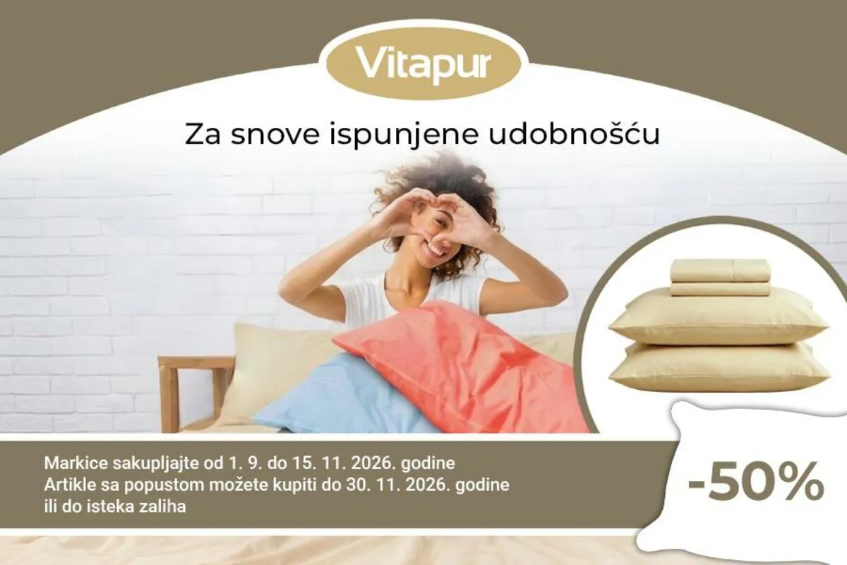 Loyalty program za udobnije snove uz Vitapur proizvode Loyalty program za udobnije snove uz Vitapur proizvode