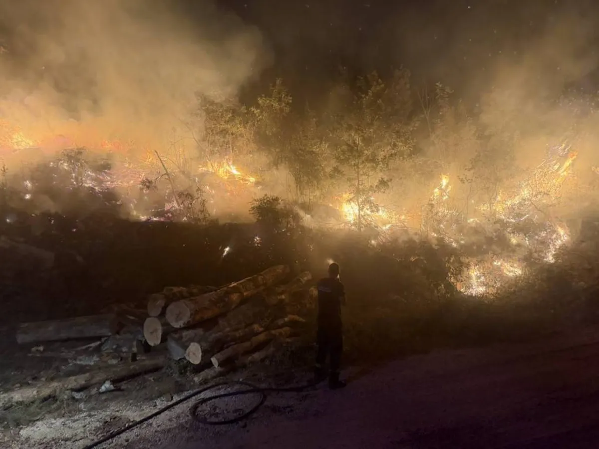 Mirnija situacija sa požarima na području Cetinja, ekipe ostaju na terenu