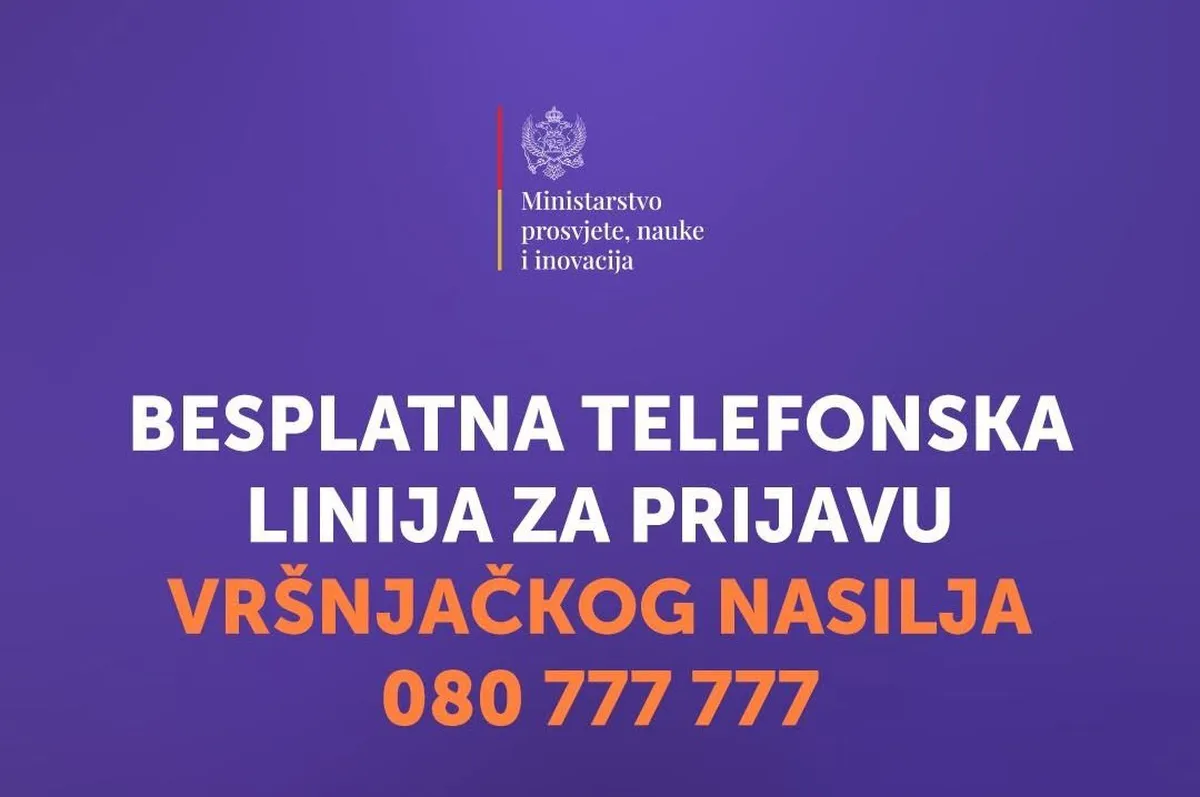 Nikšićke škole podsećaju na telefonsku liniju za prijavu vršnjačkog nasilja Nikšićke škole podsećaju na telefonsku liniju za prijavu vršnjačkog nasilja