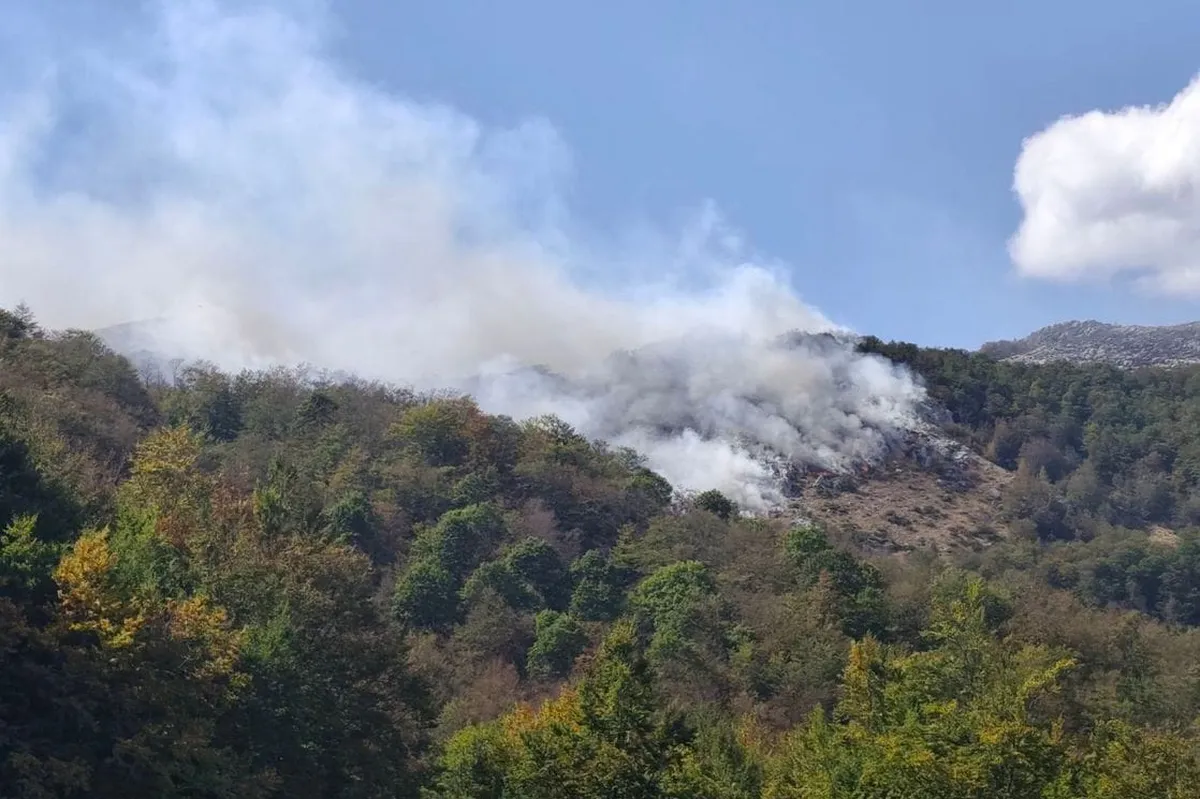 Požar na Vojniku i dalje aktivan: Situacija slična prethodnim danima