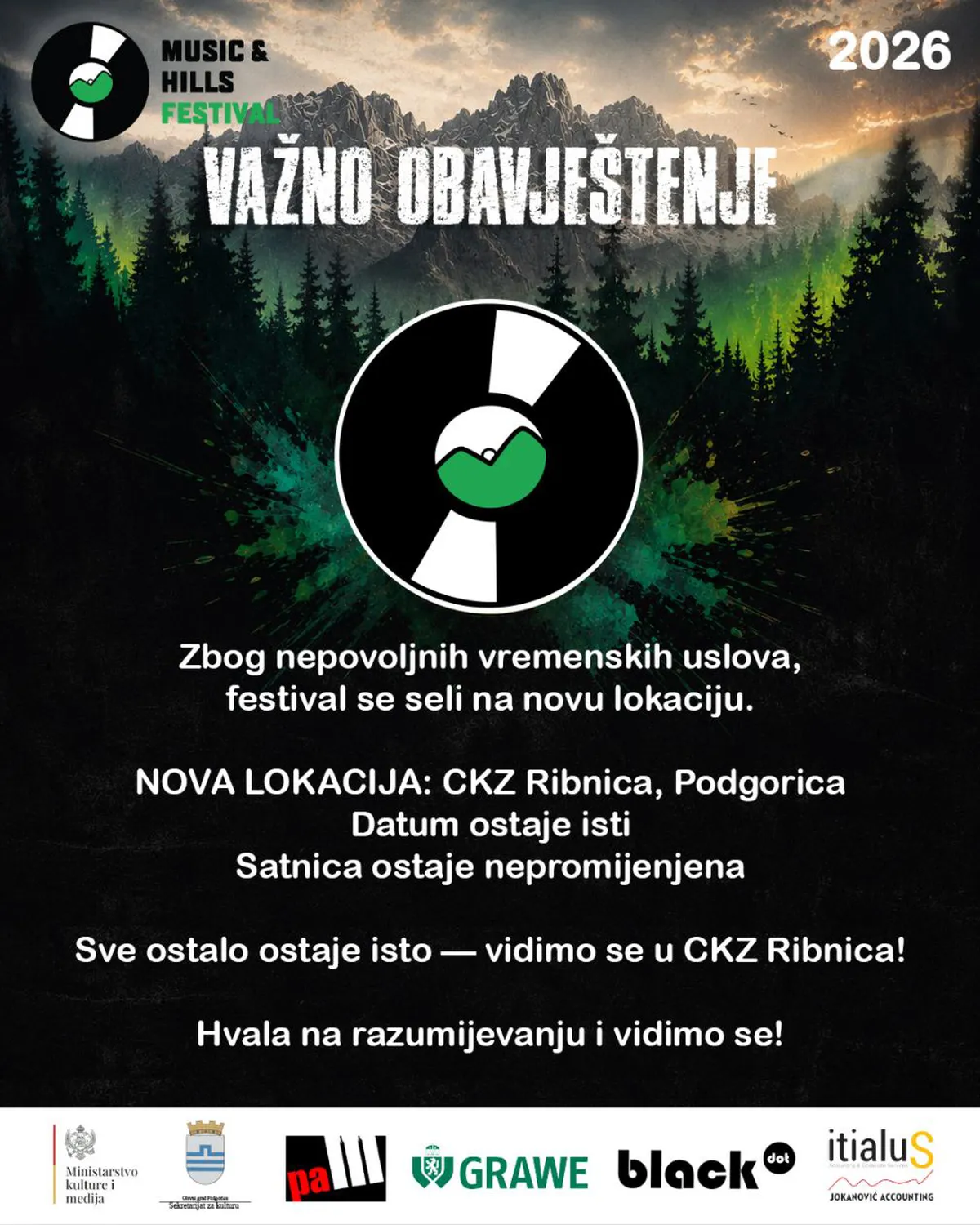 Predstavljamo učesnike Music & Hills festivala: Promijenjena lokacija, koncerti u CKZ Ribnica Predstavljamo učesnike Music & Hills festivala: Promijenjena lokacija, koncerti u CKZ Ribnica