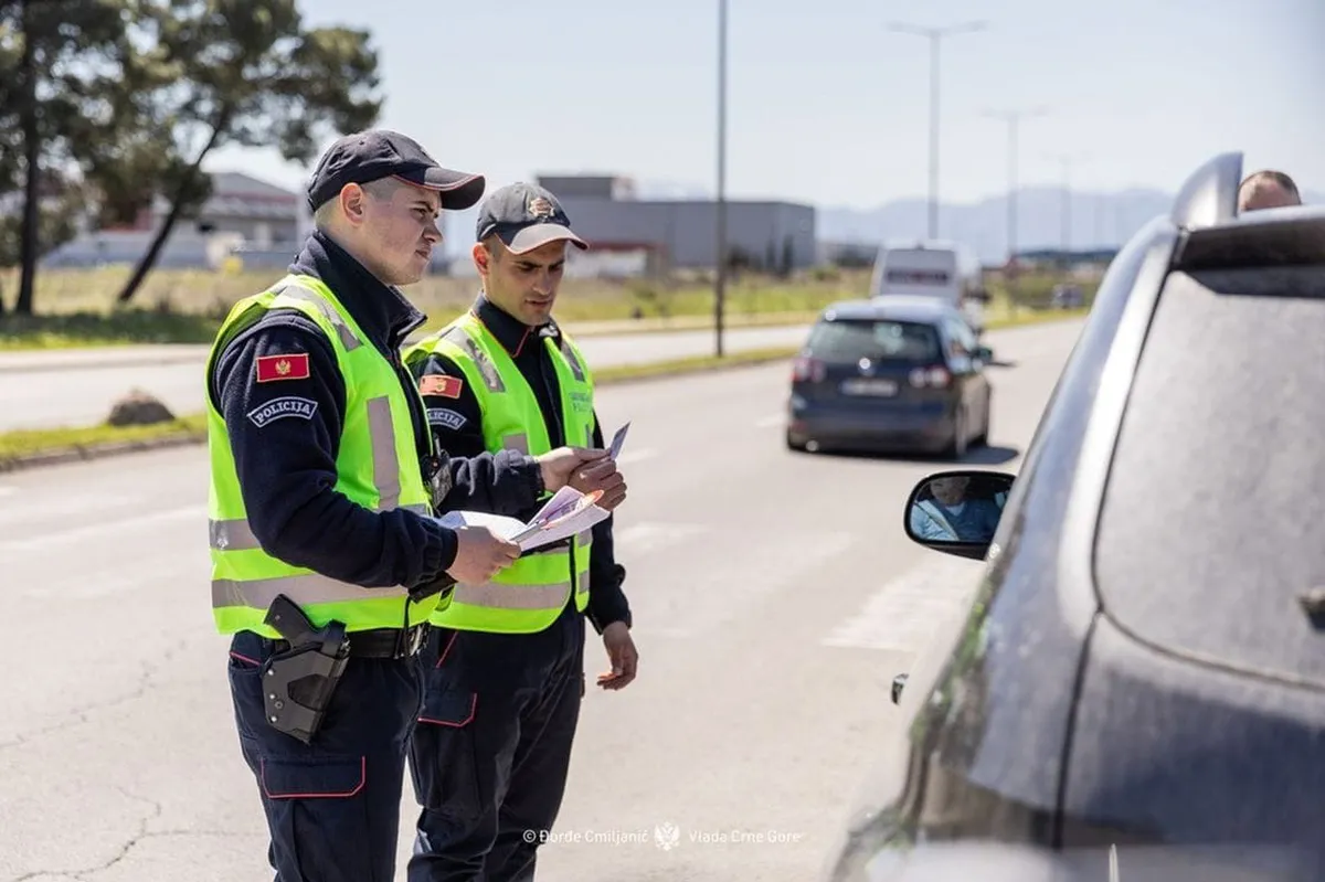 Uhapšena dva vozača u Ulcinju: jedan vozio pijan, drugi odbio test