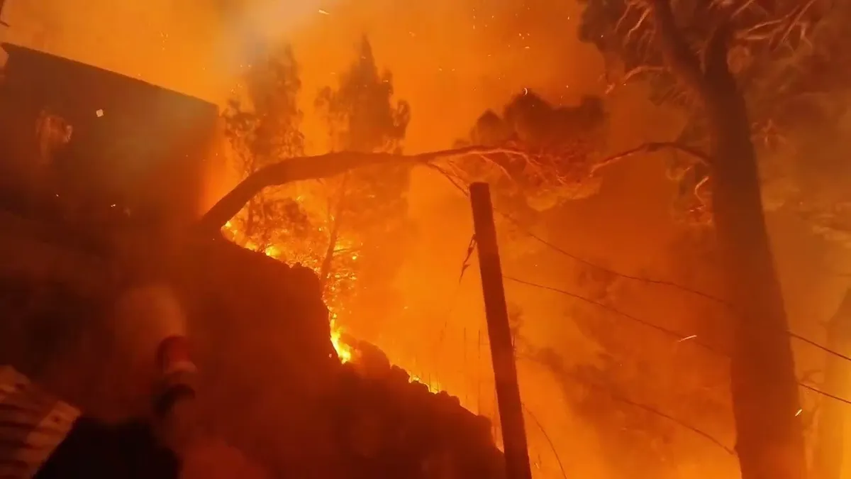 Veliki šumski požar na Eviji gasi preko 90 vatrogasaca, avioni i helikopteri