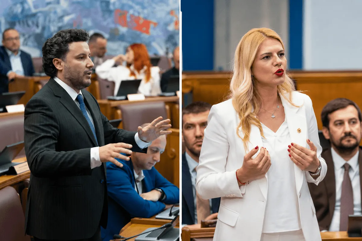 Verbalni sukob između Abazovića i Nedović u Skupštini Verbalni sukob između Abazovića i Nedović u Skupštini