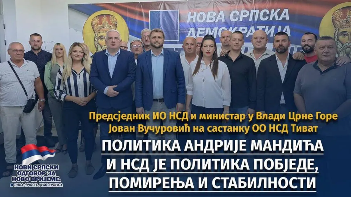 Vučurović u Tivtu: "Ovaj grad zna ko je NSD" Vučurović u Tivtu: "Ovaj grad zna ko je NSD"