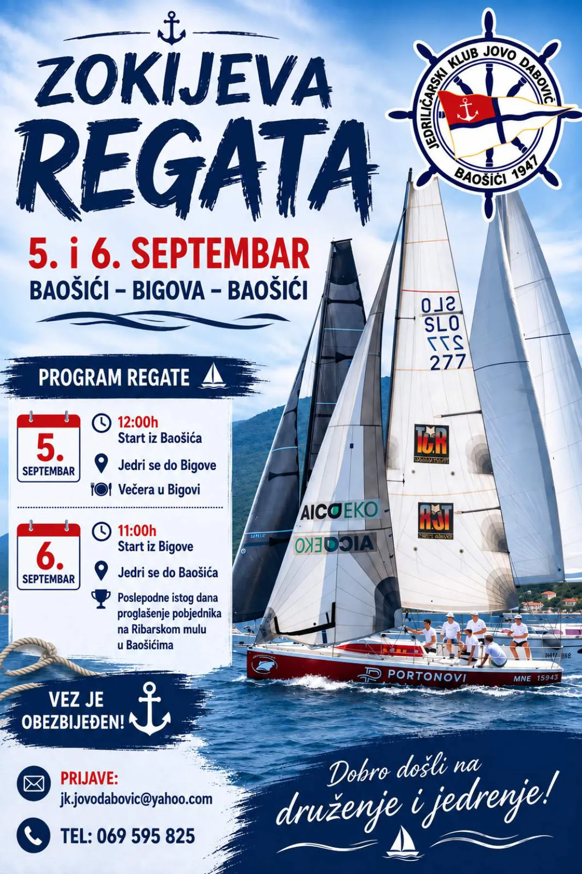 Zokijeva regata vraća se u Boku: dva dana jedrenja i dobre energije Zokijeva regata vraća se u Boku: dva dana jedrenja i dobre energije